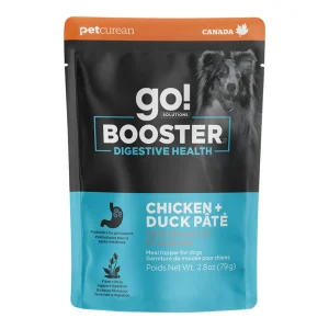 Go! Dog Booster Digestive Health Pate Chicken & Duck, 2.8 oz each, Case of 24