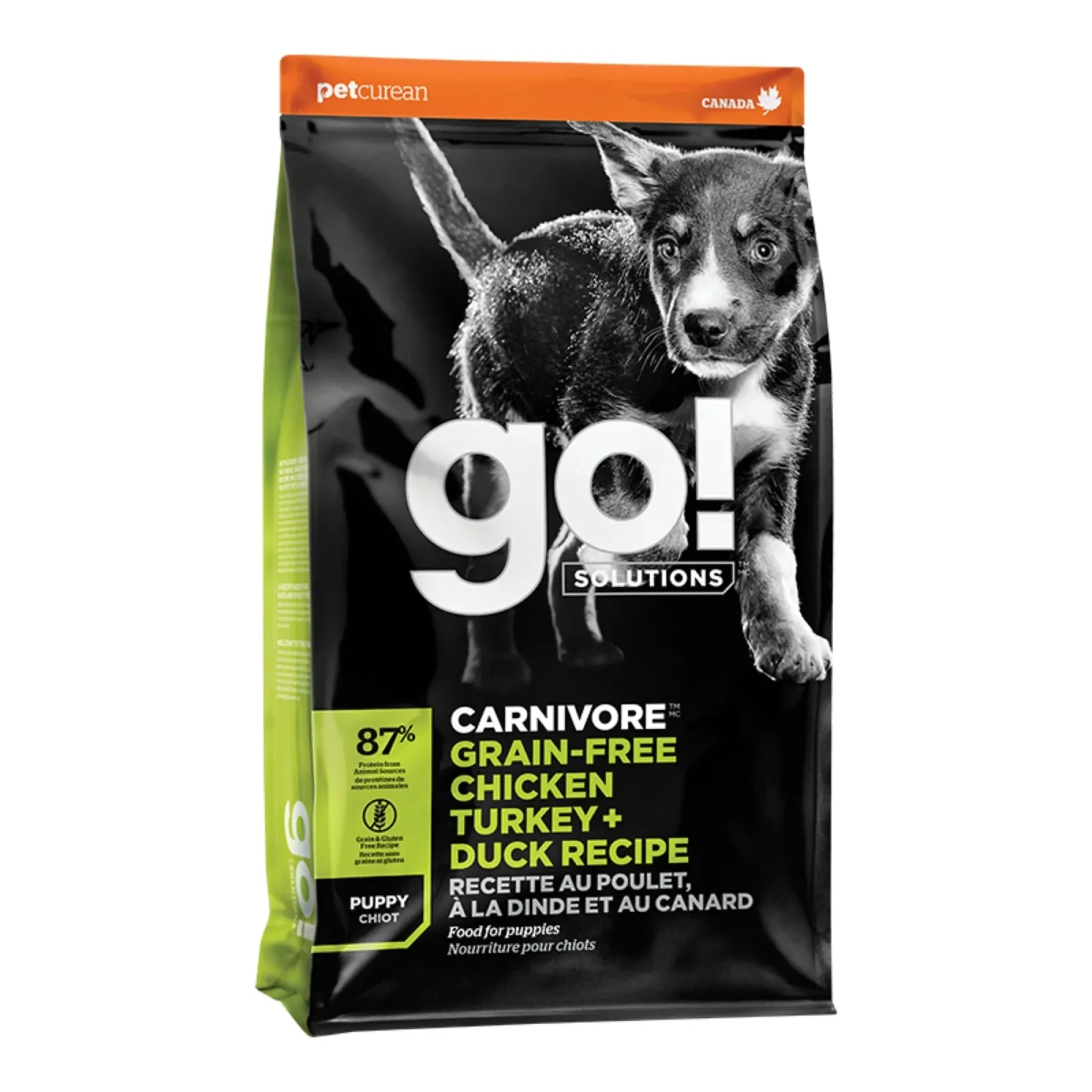 Go! Dog Carnivore Grain-Free Puppy Chicken, Turkey & Duck 22 lb