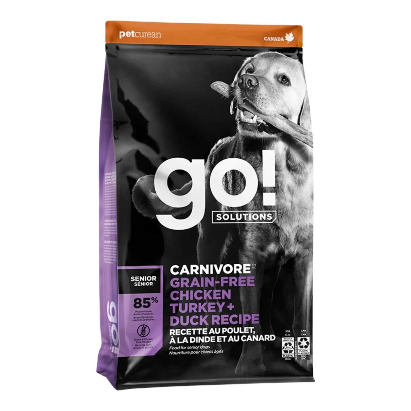 Go! Dog Carnivore Grain-Free Senior Chicken, Turkey & Duck 3.5 lb