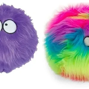 GoDog Furballz Chew Guard Squeaky Plush Dog Toy Large