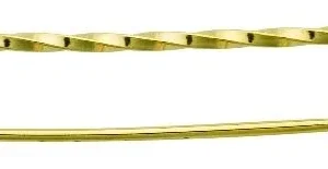 Gold Twisted Stock Pin Gold Plated One Size