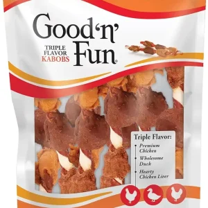 Good 'N' Fun Triple Flavor Kabob Chews for Dogs