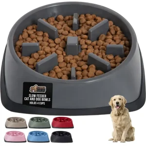 GORILLA GRIP Slow Feeder Dog Bowl | Stop Bloat & Improve Digestion