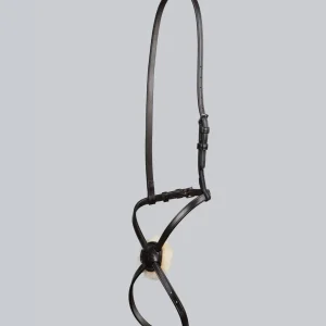 Grackle Noseband for Racing Bridle Dark Havana