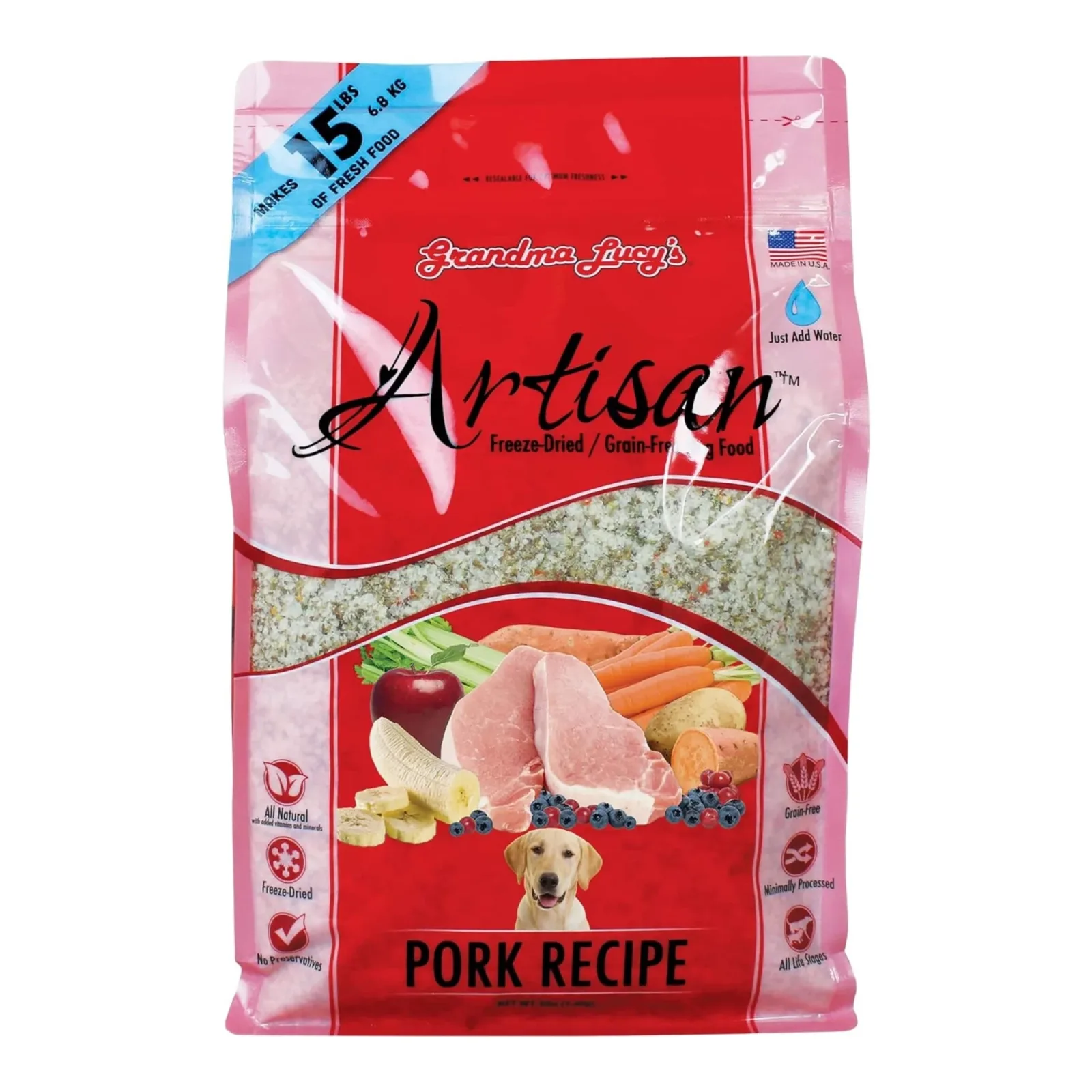 Grandma Lucys Dog Artisian Grain-Free Pork, 3 lb