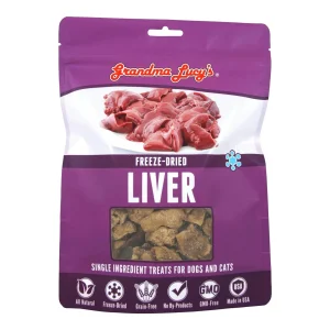 Grandma Lucys Dog Freeze-Dried Liver Dog Treat, 3 oz