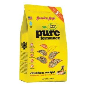 Grandma Lucy's Pureformance Grain-Free Chicken Freeze-Dried Dog Food - 1 lb