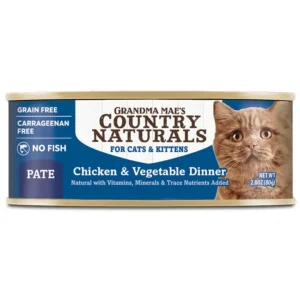 Grandma Mae's Country Naturals Chicken - Vegetable Pate Wet Cat Food, 2.8 oz