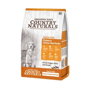 Grandma Mae's Country Naturals Grain-Free LID Dry Dog Food Chicken & Chicken Meal, 4 lb