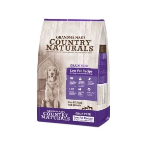 Grandma Mae's Country Naturals Grain-Free Low Fat Recipe for Weight Control and Seniors Dry Dog Food Pork 23 lb