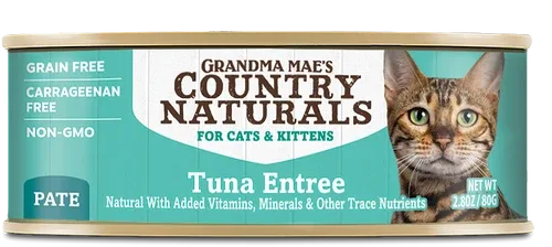 Grandma Mae's Country Naturals Grain Free Pate Wet Cat & Kitten Food Tuna 2.8oz 24pk - Image 2
