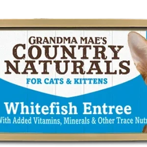 Grandma Mae's Country Naturals Grain Free Pate Wet Cat & Kitten Food Whitefish 2.8oz 24pk