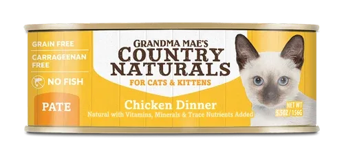 Grandma Mae's Country Naturals Grain Free Wet Cat Food Chicken 5.5oz 24pk - Image 2
