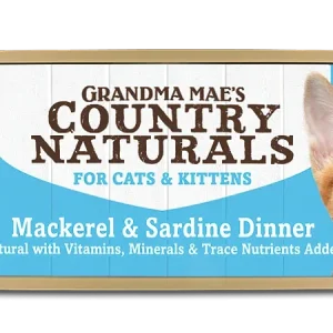 Grandma Mae's Country Naturals Grain Free Wet Cat Food Mackerel & Sardine 5.5oz 24pk