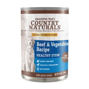 Grandma Mae's Country Naturals Healthy Stew Wet Dog Food Beef & Vegetable 13 oz