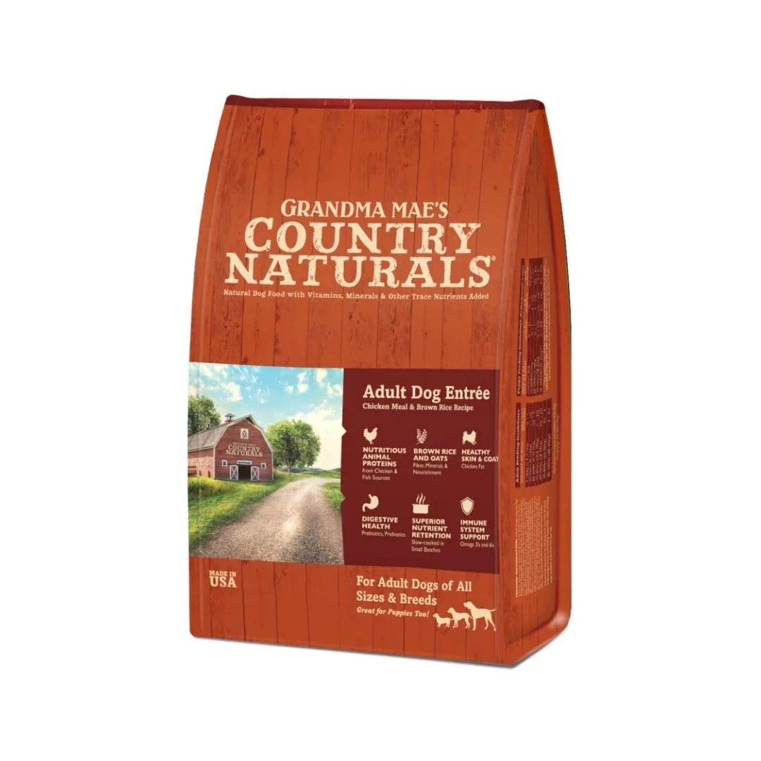 Grandma Mae's Country Naturals Premium All Natural Adult Dry Dog Food Chicken & Rice 12 lb