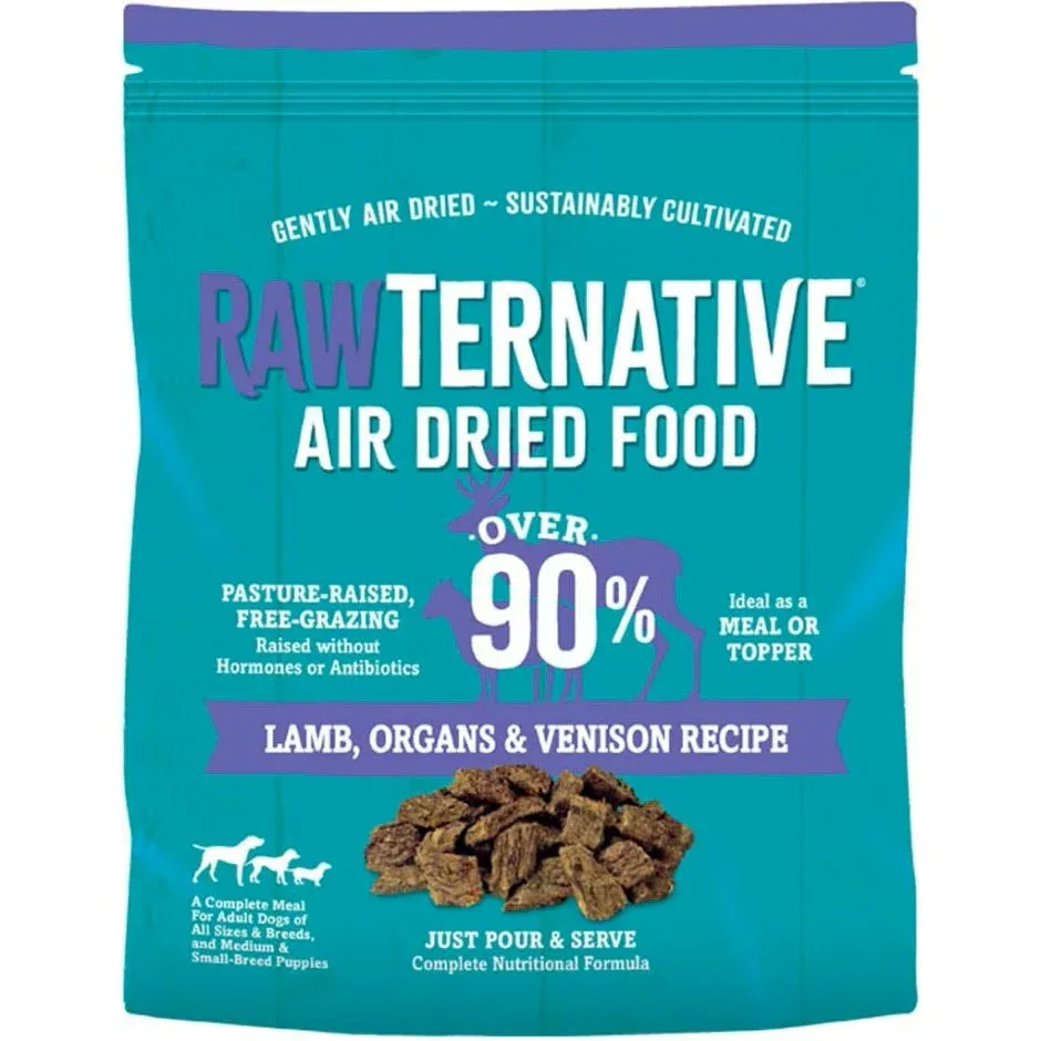Grandma Mae's Country Naturals Rawternative Air Dried Dog Food Lamb, Organs & Venison, 3 lb