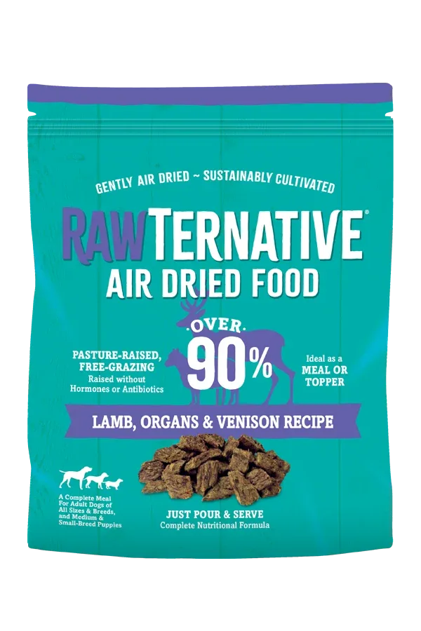 Grandma Mae's Country Naturals Rawternative Air Dried Dog Food Lamb, Organs & Venison 5 oz