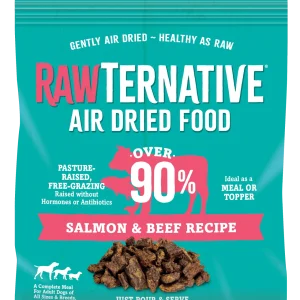 Grandma Mae's Country Naturals Rawternative Air Dried Dog Food Salmon & Beef 5 oz