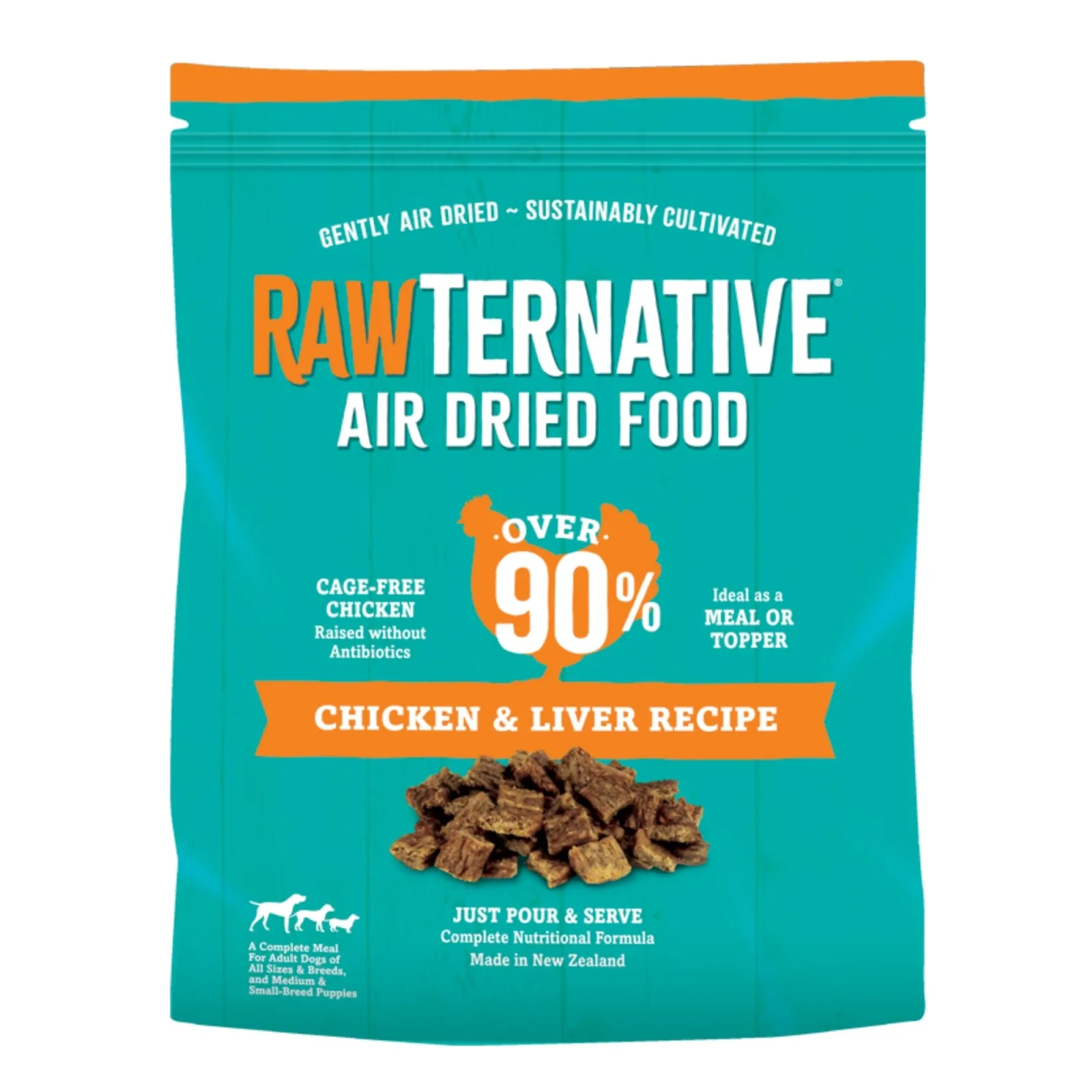 Grandma Mae's Country Naturals RawTernative Air Dried Dry Dog Food Chicken & Liver, 1 lb