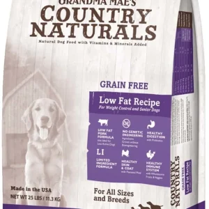 Grandma Mae's Grain-Free Low Fat Pork Dog Food - Weight Control & Seniors, 14 oz each, Case of 18