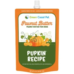 Green Coast Pet Pawnut Butter Pupkin Recipe Lickable Dog Treat