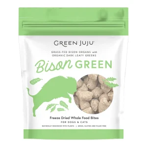 Green Juju Dog Freeze Dried Bison Green 60z