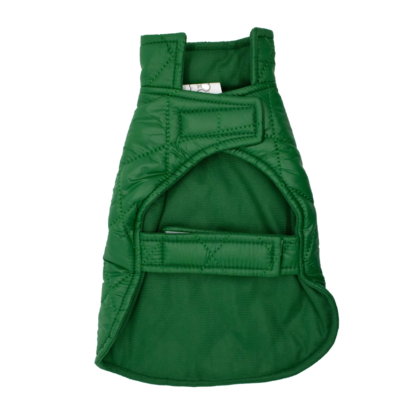 GREEN PUFFER DOG COAT - Image 2