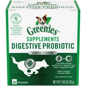 Greenies Digestive Probiotic Supplement Powder for Dogs - 30 ct