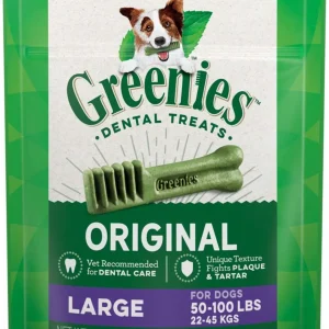 Greenies Dog Dental Dog Treats Large, Original, 6 oz, 4 ct