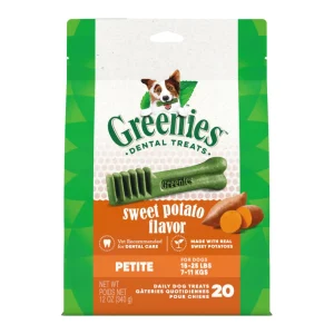 Greenies Dog Dental Dog Treats Petite, Sweet Potato, 12 oz, 20 ct
