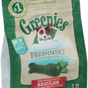 Greenies Dog Dental Dog Treats Regular, Fresh, 12 oz, 12 ct
