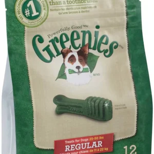 Greenies Dog Dental Dog Treats Regular, Original, 12 oz, 12 ct