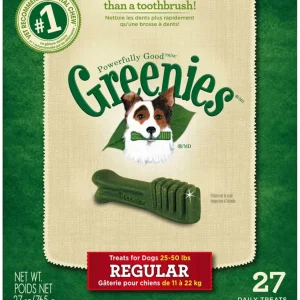 Greenies Dog Dental Dog Treats Regular, Original, 27 oz, 27 ct