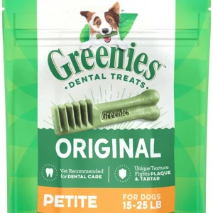 Greenies Dog Dental Dog Treats Regular, Original, 3 oz each, Case of 3