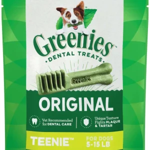 Greenies Dog Dental Dog Treats Teenie, Original, 3 oz, 11 ct