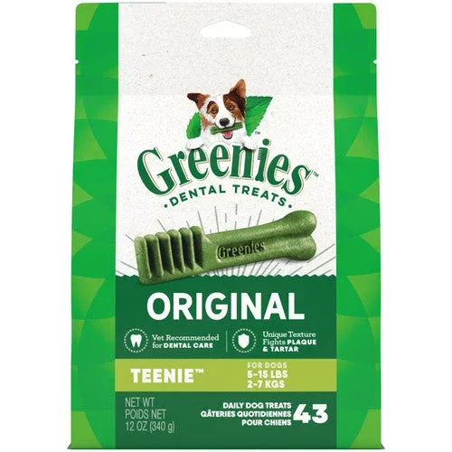 Greenies Dog Dental Treats Original 12oz 43ct Teenie - Image 2