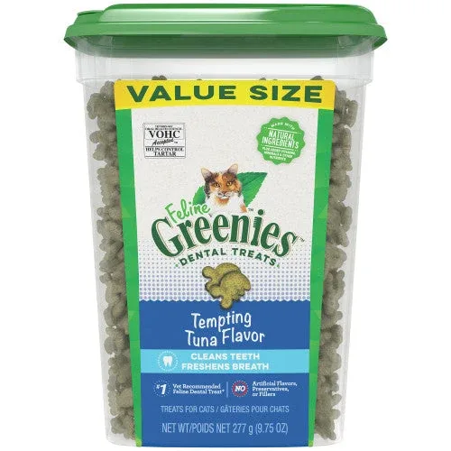 Greenies Feline Adult Cat Dental Treats Tempting Tuna 9.75oz - Image 2