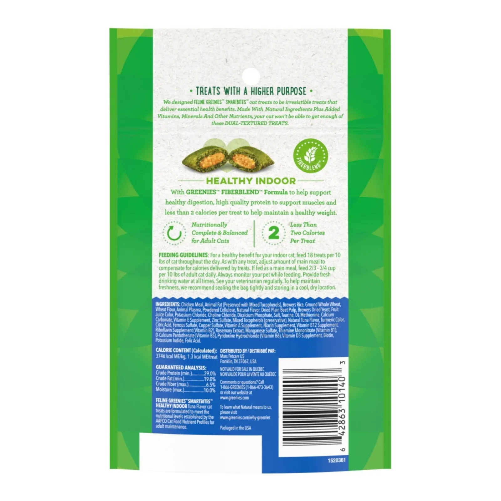 Greenies Feline SmartBites Healthy Indoor Cat Treats Tuna, 2.1 oz