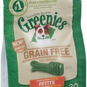 Greenies Grain-Free Dog Dental Dog Treats Petite Original 12 oz, 20 ct