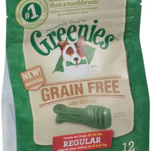 Greenies Grain-Free Dog Dental Dog Treats Regular Original 12 oz, 12 ct
