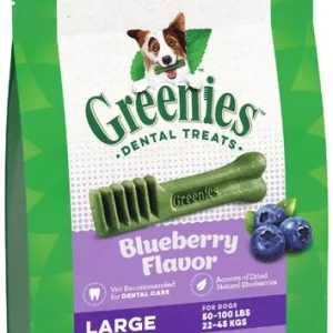 Greenies Large Dental Dog Treats Blueberry 8 count