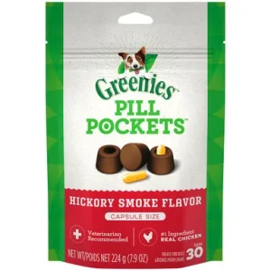 Greenies Original Pill Pockets Hickory Smoke Flavor Dog Treats