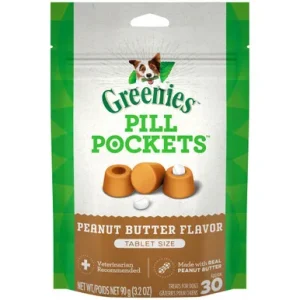 Greenies Original Pill Pockets Real Peanut Butter Flavor Dog Treats