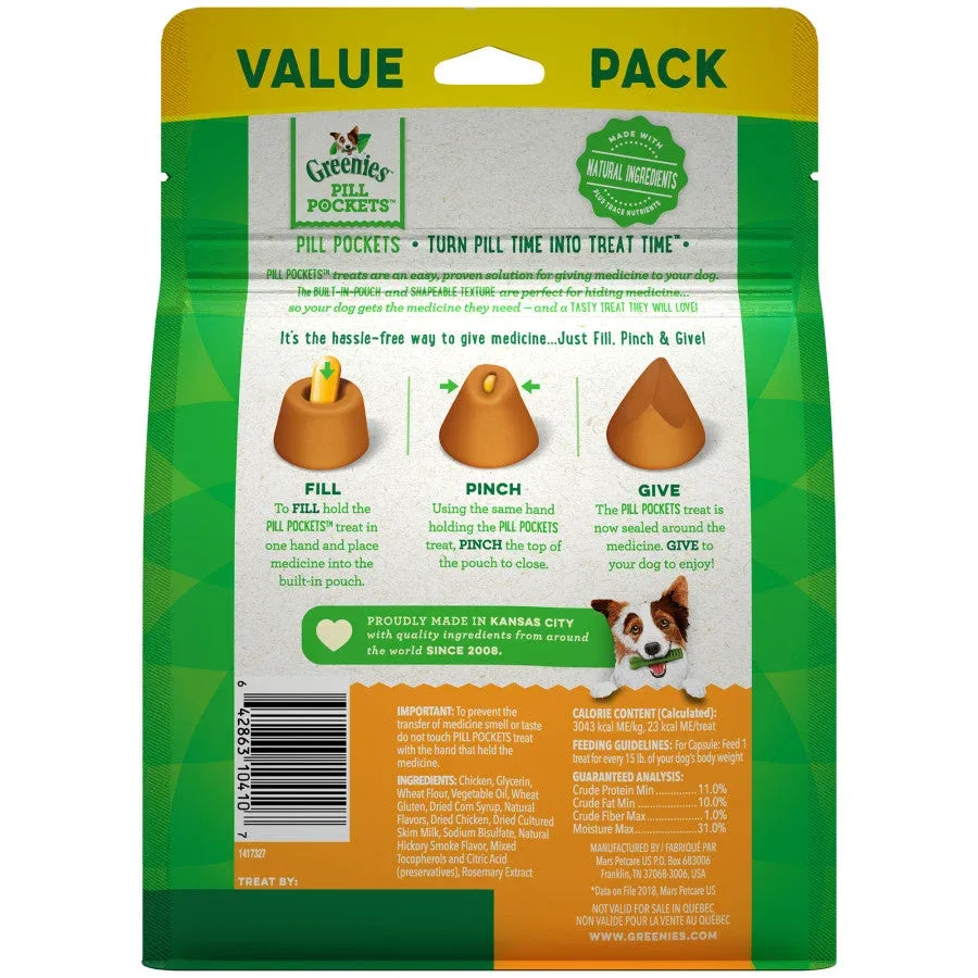 Greenies Pill Pockets for Capsules Chicken, 60 ct, 15.8 oz - Image 2