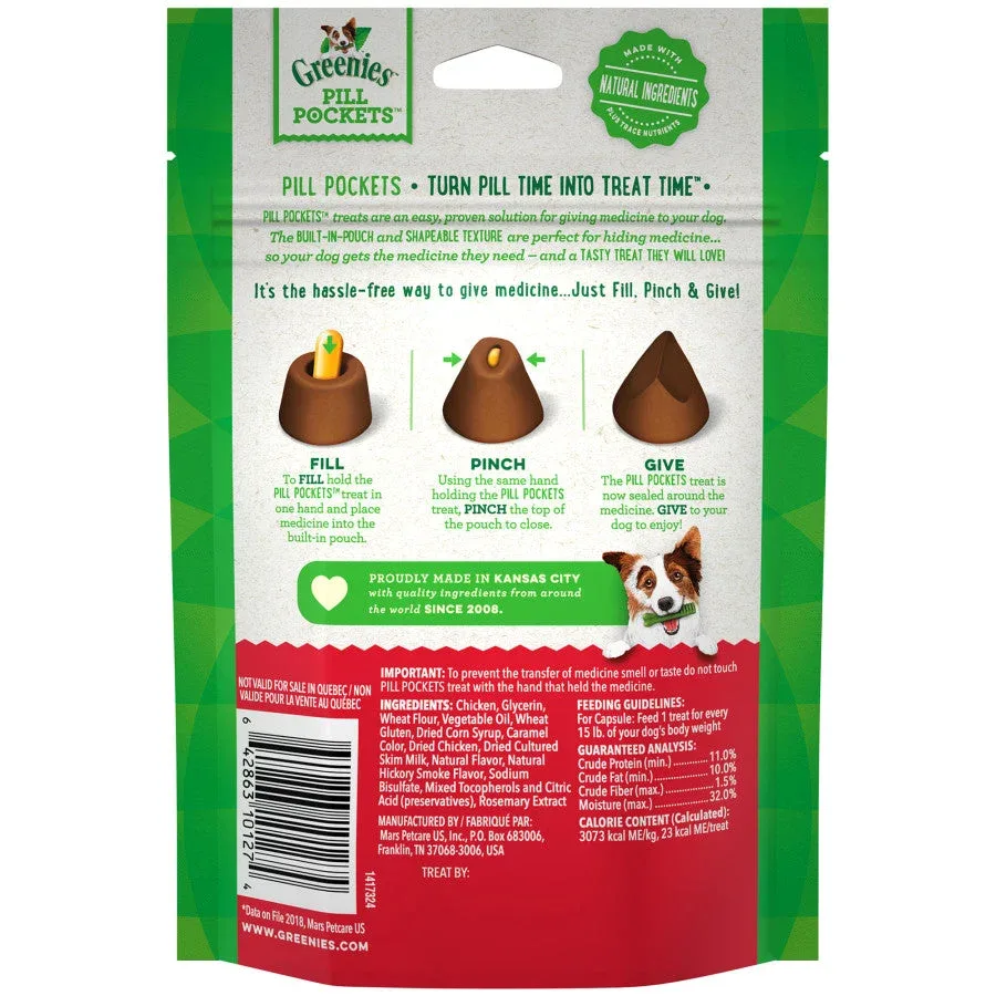 Greenies Pill Pockets for Capsules Hickory Smoke, 30 ct, 7.9 oz - Image 2