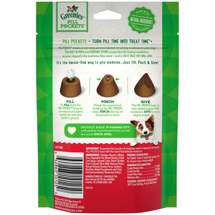 Greenies Pill Pockets for Tablets Hickory Smoke, 30 ct, 3.2 oz - Image 2