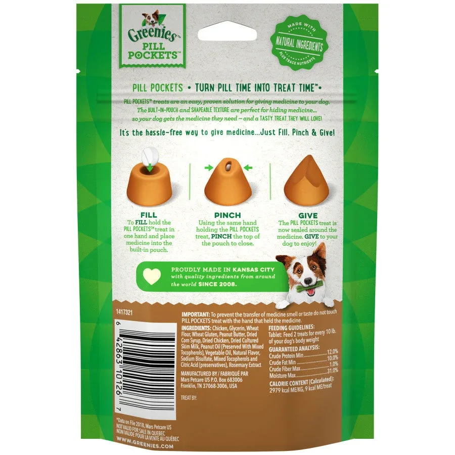 Greenies Pill Pockets for Tablets Peanut Butter, 30 ct, 3.2 oz - Image 2