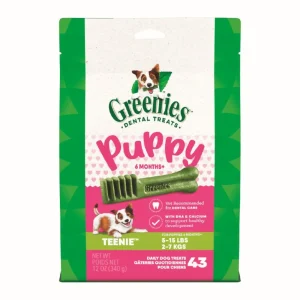 Greenies Puppy 6 Months Dog Dental Dog Treats Teenie, 12 oz
