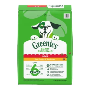 Greenies Smart Essentials Adult Dry Dog Food Chicken & Rice, 15 lb